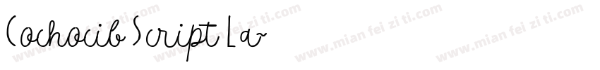 Cochocib Script La字体转换